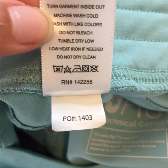 FIGS Sea Glass Kade Scrubs Pants XS/P Ink Stain - Picture 14 of 16